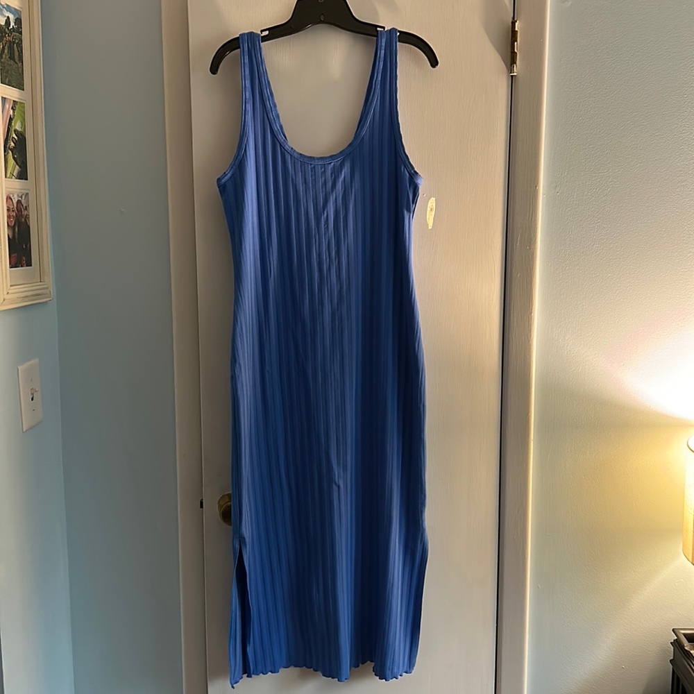NWT Aerie blue groove midi dress